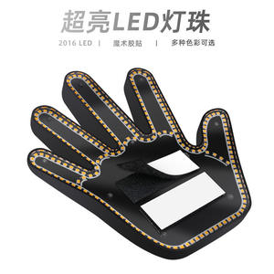 12V Wireless Remote Control RGB LED Middle <b>Finger</b> <b>Light</b> New Condition Hand Car LED <b>Light</b> - Product Image 4