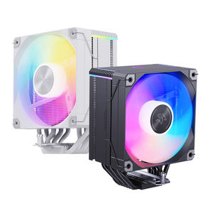 Sistema de refrigeración para servidor, radiador para computadora, ventilador con LED ARGB blanco, ventilador de refrigeración por aire para PC, enfriador de CPU para juegos con pantalla digital - Product Image 1