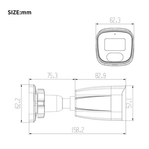 Caméra IP Bullet PoE 5MP avec microphone/audio, <span class=keywords><strong>vision</strong></span> nocturne extérieure/intérieure, étanche IP66 65ft, grand angle <span class=keywords><strong>108</strong></span>°, 24/7 - Product Image 6