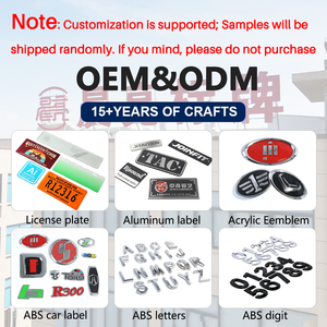 Biểu tượng chữ 3D bằng nhựa ABS, gắn trên nắp capo, cốp xe, trang trí ngoại thất, chống nước, dành cho thân xe - Product Image 6