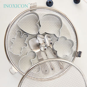 Huishoudelijke Roestvrijstalen Keuken Friteuse Accessoires Oliefilter Grill Afvoer Gereedschap Fijn Mesh Groente Drainer Vaatwasser Veilig - Product Image 2