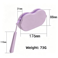 Étui à lunettes en silicone avec fermeture éclair, sac de rangement portable pour lunettes de soleil, organisateur de lunettes, pochette anti-poussière DIY pour lunettes