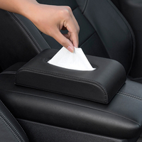 Porte-mouchoirs universel en cuir PU pour voiture, étui créatif pour serviettes, pour tableau de bord, porte latérale, adapté à Honda, Toyota, Ford, BMW, Benz