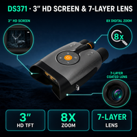 Тактический бинокль ночного видения 4K UHD с 7-слойными многослойными линзами, цифровой, для наблюдения на расстоянии до 1000 м, с креплением на штатив