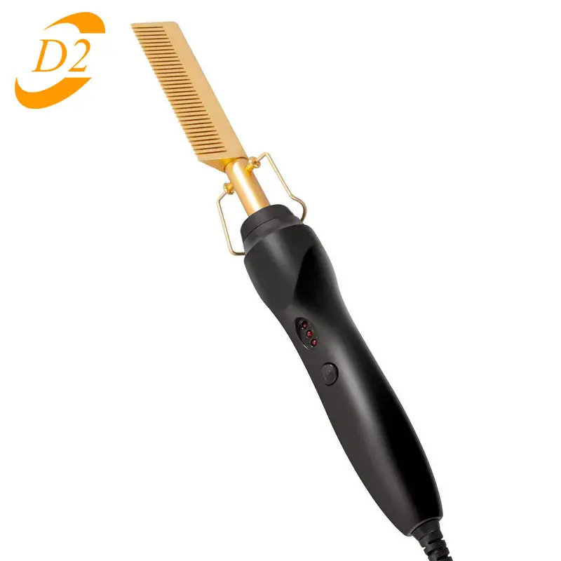 थोक गर्म बेच बिजली के गर्म Straightener बाल कंघी Curler के लिए गीला शुष्क उपयोग बाल फ्लैट लोहा गर्म हीटिंग कंघी बाल
