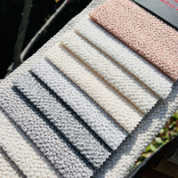 Tissu en velours jacquard tricoté imprimé gaufré Wejoy 100 % polyester 310 g/m² écologique occultant uni pour canapé et chaise