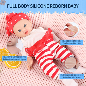 Muñeca <span class=keywords><strong>de</strong></span> Bebé Realista <span class=keywords><strong>de</strong></span> 12 Pulgadas, Bebés Recién Nacidos Pequeños, Cuerpo Completo <span class=keywords><strong>de</strong></span> Silicona - Product Image 5
