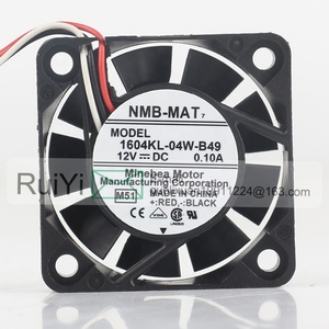 เครื่องแปลงกราฟิกการ์ด0.10A 3สาย NMB 5V 24V 48V DC 12V AC EC 4010 40X40X10MM คอมพิวเตอร์กราฟิกเงียบ4ซม. พัดลมระบายความร้อน<span class=keywords><strong>1604KL</strong></span>-<span class=keywords><strong>04W</strong></span>-<span class=keywords><strong>B49</strong></span> - Product Image 2