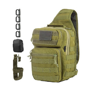Bolso táctico cruzado para hombro, duradero, para senderismo y camping, mochila táctica de pecho para camping, mochila de entrenamiento al aire libre personalizada. - Product Image 1