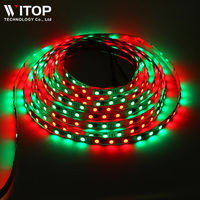 Bande lumineuse LED numérique adressable TM1914 RGBWW 5 en 1, pleine couleur, reprise de la connexion en cas de rupture, 48 LED/M, 24 V, 19,2 W/M