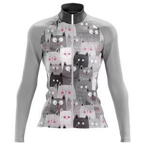 Maillot de cyclisme à manches longues, léger, respirant, coupe-vent, séchage rapide, fermeture éclair intégrale, nouveau style, design gratuit, pour le cyclisme sur route classique - Product Image 1