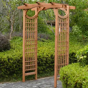 热卖木格子木制婚礼拱桥花园花拱棚