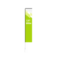 Nouvelles drapeaux de plage personnalisés populaires en polyester imperméable avec mât en aluminium réglable pour jardins et publicité extérieure