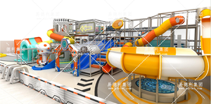 Parque Infantil Interior Grande con Cuerdas Altas, Trampolín y Tobogán - Equipo de Juego Suave Comercial, <span class=keywords><strong>Centro</strong></span> de Entretenimiento y Deportes para Niños - Product Image 5