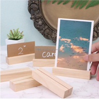 Porte-menu de restaurant en bois naturel présentoir porte-carte de table de nom pour cartes postales artisanat en bois boîtes en bois panneaux muraux
