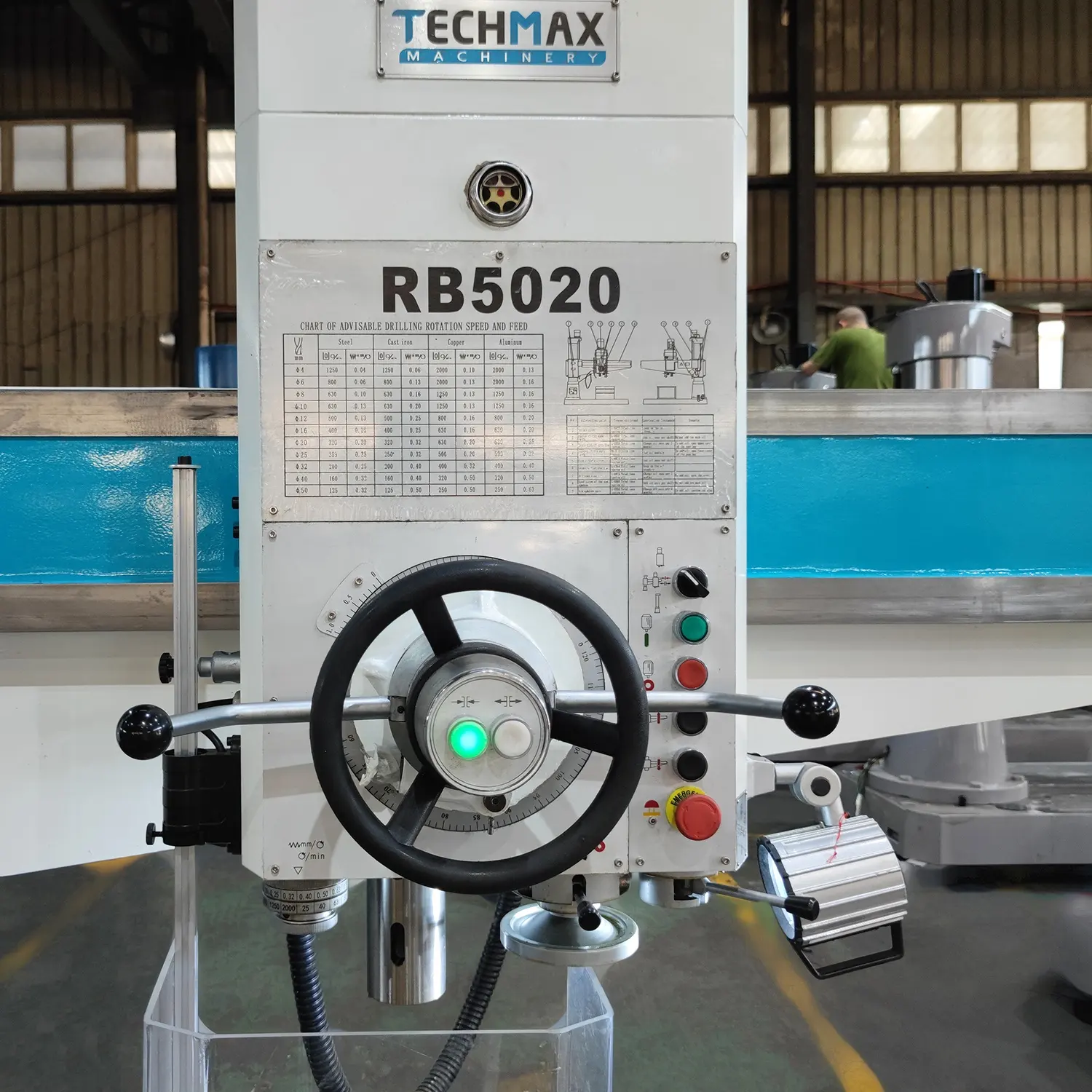 RB5020 Máquina de perforación radial de alimentación automática de alta velocidad y calidad Agujero profundo hidráulico de China