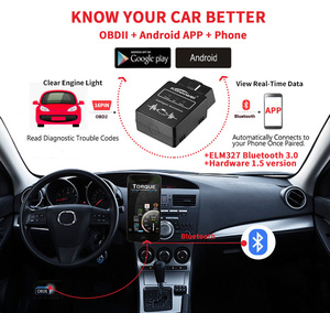12V Automotive OBD Fault Diagnosis Instrument With Bluetooth logo Support ISO 9141 KWP2000 SAE J1850 CAN J1850 VPW J1850 <strong>PWM</strong> - Product Image 4