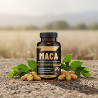 Capsules de Maca et de Zinc pour Hommes - Stimulant Naturel des Fesses et des Hanches, Soutien Immunitaire Naturel, 60 Capsules/Flacon, Certifié ISO