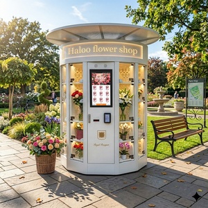 Distributore Automatico Ibrido Haloo per Fiori e Regali, Soluzione per la Vendita al Dettaglio, Distributore Automatico Refrigerato per Bouquet di Fiori - Product Image 1