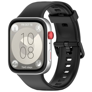 Cinturini Comodi e Alla Moda per Uomo, Leggeri in Gomma, Eleganti per Attività All'aperto, Originali per <span class=keywords><strong>Huawei</strong></span> <span class=keywords><strong>Watch</strong></span> Fit 3 - Product Image 2