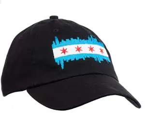 Chapéu de beisebol bandeira da cidade de chicago