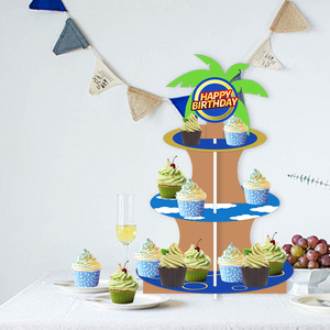 Support à cupcakes 2 pièces sur le thème de <span class=keywords><strong>Sonic</strong></span> the Hedgehog, décoration de fête d'<span class=keywords><strong>anniversaire</strong></span> pour garçon, support de présentation de gâteau Super Fast Hedgehog - Product Image 3