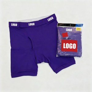 High-quality Fashionable <strong>Men's</strong> Trendy High-waist Boxer 2-piece Set Comfortable And Breathable Classic Letter Style Underwear - Product Image 4