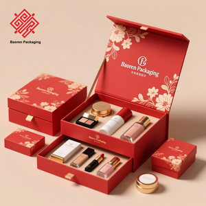 Boîtes cadeaux cosmétiques écologiques personnalisés Baoren pour vernis à ongles huile et soins de la peau emballage en gros fermeture magnétique couleur personnalisée - Product Image 3