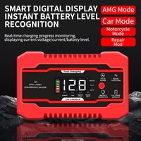 2025 nouveau chargeur de batterie de moto de voiture 12V 6A chargeur de batterie de voiture Intelligent chargeur de batterie au plomb de réparation d'impulsion Portable