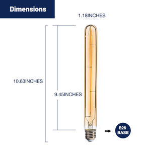 หลอดไฟ T10 แบบยาว 4W 350lm 2200K ปรับความสว่างได้ สำหรับใช้ในบ้าน ขายตรงจากโรงงาน - Product Image 3