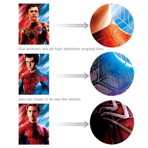 Prix d'usine Marvel Spider Man 3D affiche d'anime lenticulaire pour cadeau publicitaire