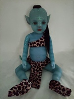 R & B-poupée réaliste Reborn en Silicone, jouet à cheveux courts, Alien, Avatar, Real Baby Dolls, Reborn, 22 pouces