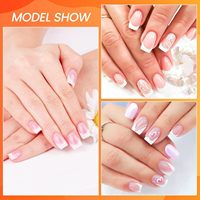 TSZS Faux Ongles Courts Carrés Blancs Français 120 Pièces 12 Tailles Demi-Enveloppement DIY Pointes d'Ongles en Gel Souple PMMA Vente en Gros
