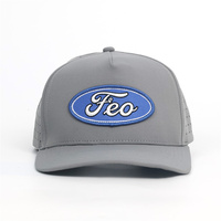 Topi Golf 5 Panel Berkualitas Tinggi Laris Manis dengan Bordir Patch, Pinggiran Melengkung, Bentuk Lubang Kustom