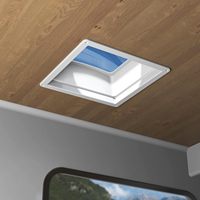 Dôme intérieur de lanterneau de camping-car résistant aux UV, ouverture 14"x14", pièce de rechange pour remorque/camion à quinze roues, accessoires de camping-car
