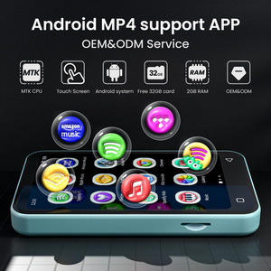 Reproductor MP4 Android de 4 Pulgadas con WiFi, 16 GB de Memoria, Tipo-C, Firmware y Aplicación Personalizables de Fábrica OEM ODM - Product Image 2