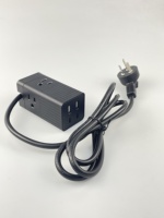 Pengisi Daya Cepat 65W Gan dengan Perlindungan OTP/OVP, Mendukung PD, 2 Port USB + 2 Port Type-C untuk Ponsel & Perangkat Elektronik