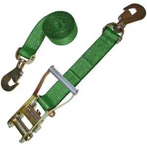 SUOLI Factory Wholesale Durable Polyester Webbing Cargo Lashing With Snap Lock Hook Ratchet Tie Down Straps