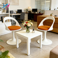 Chaises de salle à manger en résine Tulip, design nordique italien, modernes, durables, écologiques, de haute qualité, confortables, utilisables en salle de bain