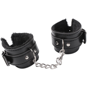 Menottes en cuir PU pelucheux sexy, jeux de bondage, menottes en fourrure - Product Image 4