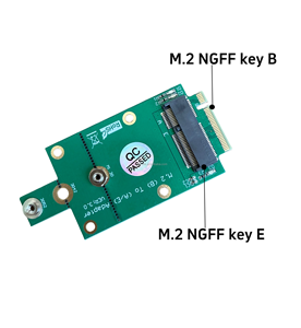 NGFF M.2 Clé B à M.2 Clé E 2230/2242/3052 Wifi6E Wifi7 Bluetooth 5.4 Adaptateur de carte réseau pour AX200NGW BE200NGW <span class=keywords><strong>AX210NGW</strong></span> - Product Image 2