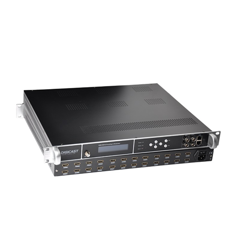 16 HDMI RF Multi-canal RF Modulateur UDP ASI Encodeur Vidéo