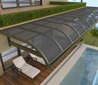 Design moderne Meilleur prix Toit plat décoratif en verre isolant pour toit de jardin en PC pour le marché américain