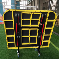 Table de football pliable et imperméable avec roues, table de tennis de table avec fonctionnalités portables
