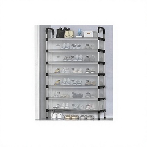 Zapatero de Plástico de Siete Niveles Erpsl con Cubierta Antipolvo, Almacenamiento Multifuncional de Gran Capacidad para la Organización de la Entrada del Hogar - Product Image 1