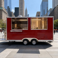 Food Truck Italien Personnalisé de Rue, Hot-Dog, Pizza, Burger, Barbecue au Charbon de Bois, Kebab Doner, Remorque Alimentaire avec Cuisine Complète