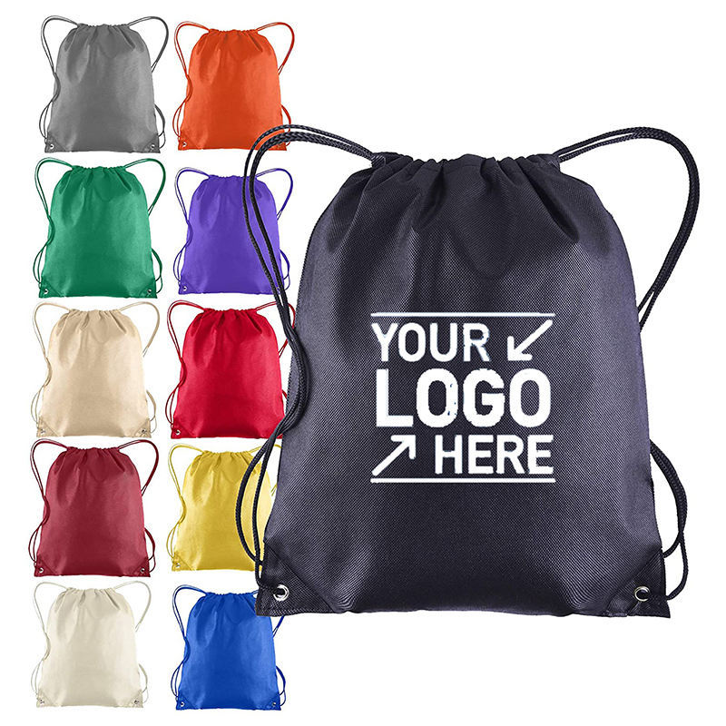 Promotional Custom Logo Draw String Bag