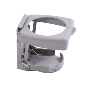 Soporte universal para bebidas en el coche RL-328, negro, ABS, plegable, con montaje en la rejilla de ventilación para botellas y latas. - Product Image 4