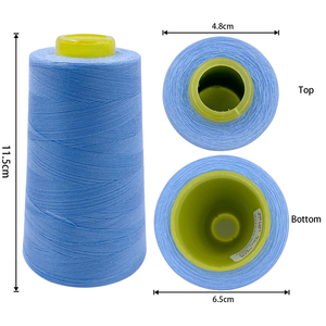 Fil à coudre en polyester 1200 couleurs en stock, 3000 Y, certifié Oeko-Tex, écologique, 402, 100% polyester filé pour le quilting - Product Image 3