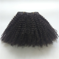 Meilleure Qualité Afro Crépus Armure de Cheveux Humains 4A 4B 4C Remy Cheveux Vierge Brésilienne Afro Bouclés Bundle en Texture Noire Naturelle